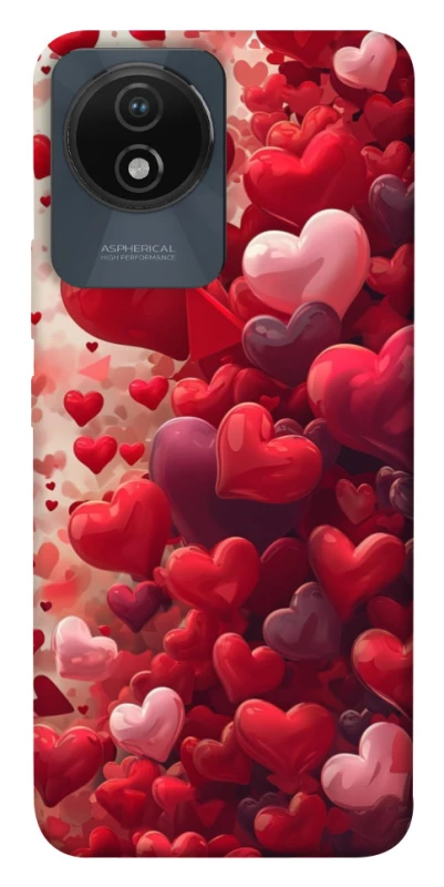 Чехол на Vivo Y02 Many hearts фото 1 из 1