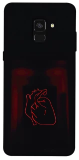 Чехол на Samsung A530 Galaxy A8 (2018) Красное сердце фото 1 из 1