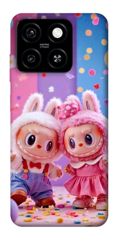 Чохол на ZTE Blade A55 4G Labubu twins ver.3 фото 1 з 1