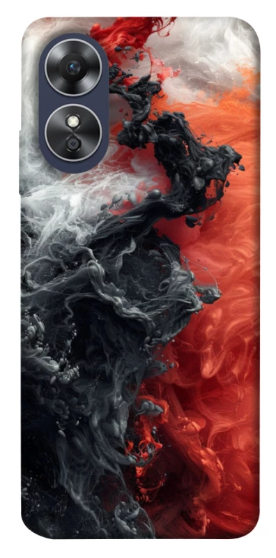 Чехол на Oppo A17 Black and Red фото 1 из 1