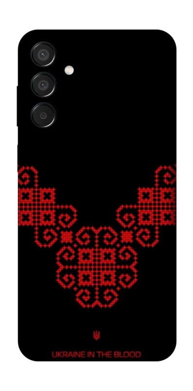 Чохол на Samsung Galaxy M15 5G Чорно-червона вишиванка фото 1 з 1