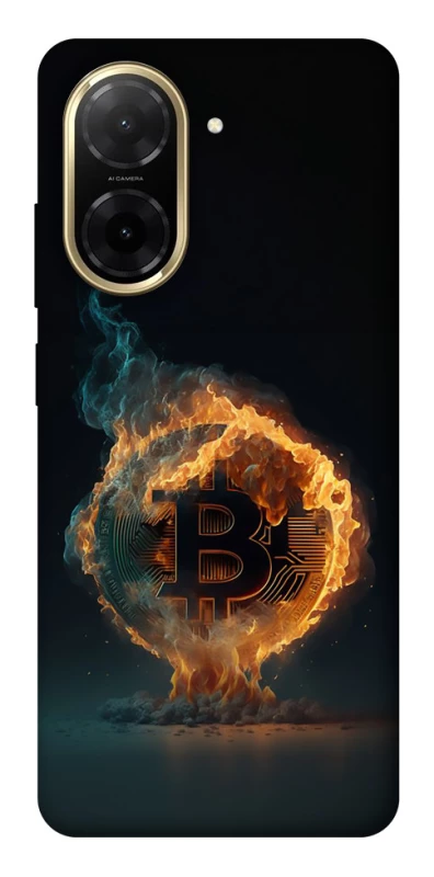 Чохол на Xiaomi Redmi A5 (Europe version) Fire Bitcoin фото 1 з 1