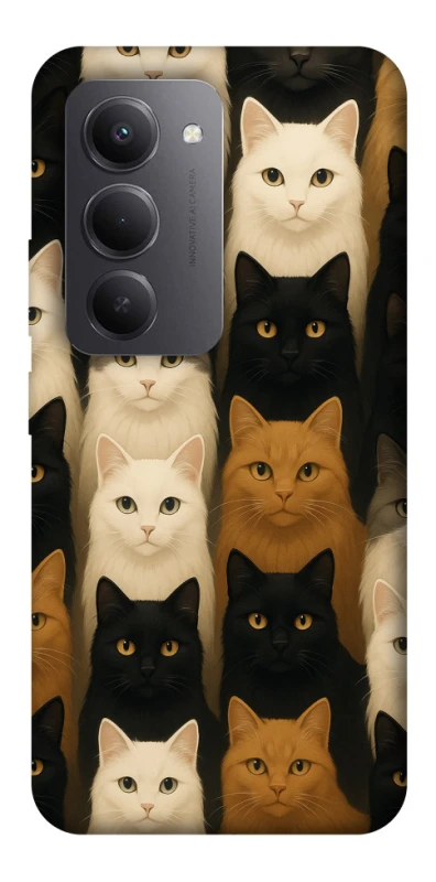 Чехол на Xiaomi Redmi 15 (Global) Colorful Cat Collage фото 1 из 1