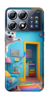 Чохол на Xiaomi POCO X8 Pro crazy cat фото 1 з 1