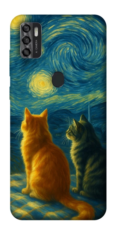 Чохол на ZTE Blade A7s (2020) Cats under the stars фото 1 з 1
