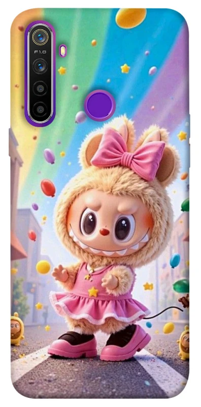 Чехол на Realme 5 Labubu rainbow фото 1 из 1