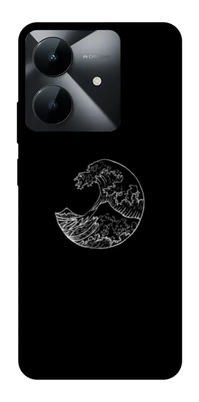 Чехол на Realme Note 60x Black tsunami фото 1 из 1