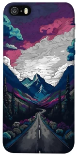 Чехол на Apple iPhone 5/5S/SE Нарисованные горы фото 1 из 1