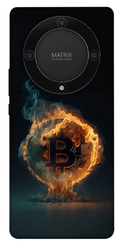 Чехол на Huawei Magic5 Lite Fire Bitcoin фото 1 из 1