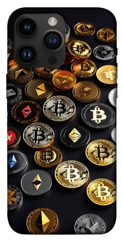 Чехол на Apple iPhone 14 Pro Max (6.7") Many coins фото 1 из 1