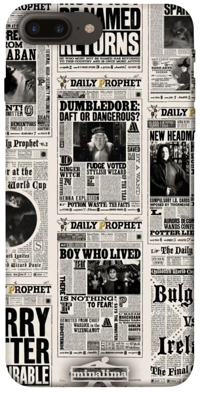 Чохол на Apple iPhone 7 plus / 8 plus Harry Potter newspaper фото 1 з 1