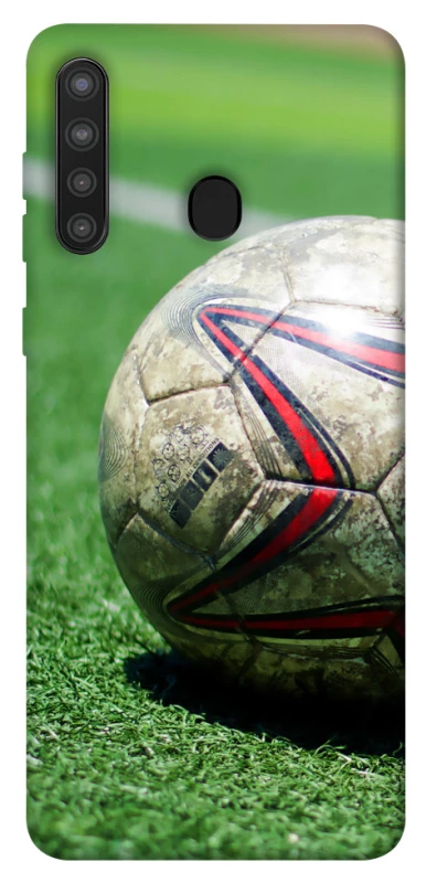 Чехол на Samsung Galaxy A21 Мяч на газоне фото 1 из 1