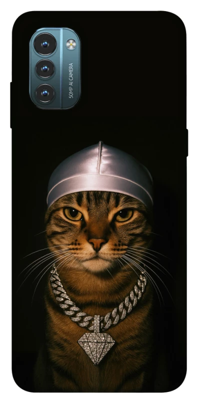 Чохол на Nokia G21 Cat in Bling фото 1 з 1