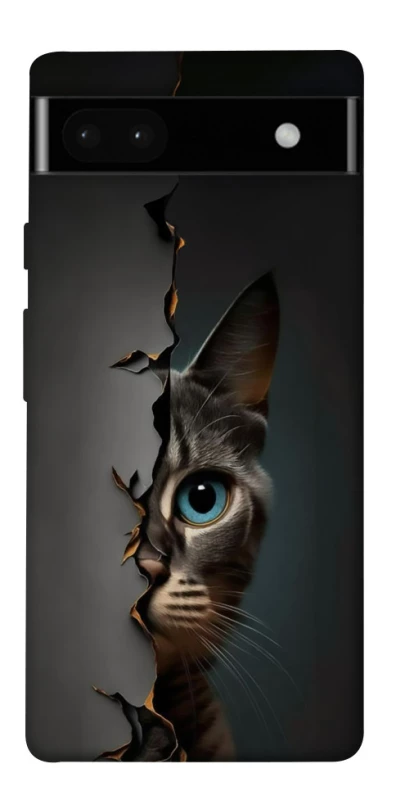 Чехол на Google Pixel 6a Кот-подглядыватель v2 фото 1 из 1
