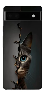 Чехол на Google Pixel 6a Кот-подглядыватель v2 фото 1 из 1