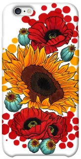 Чохол на Apple iPhone 6/6s (4.7") Соняшники та маки фото 1 з 1