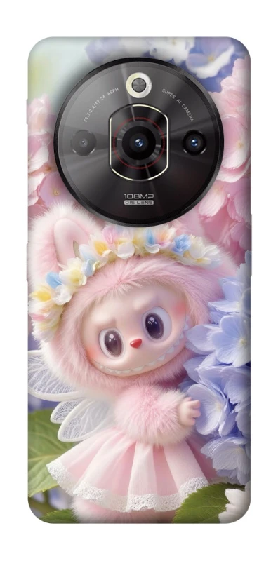 Чохол на ZTE Nubia Focus Pro Labubu & Flowers ver.1 фото 1 з 1