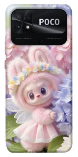 Чехол на Xiaomi Poco C40 Labubu & Flowers ver.1 фото 1 из 1