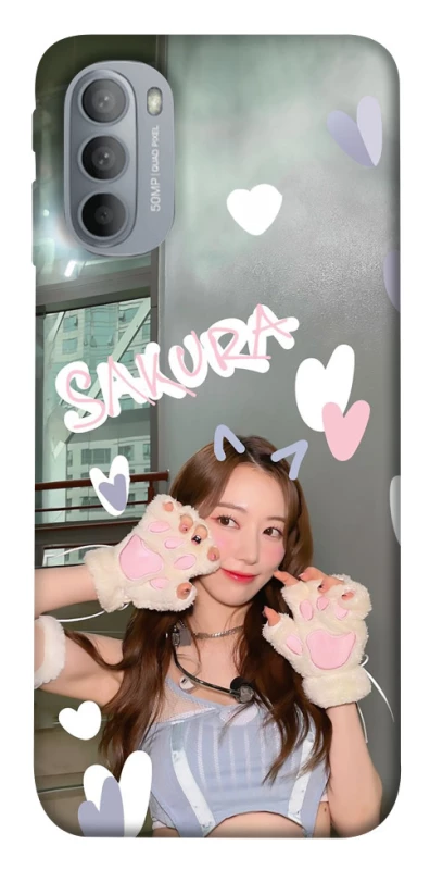 Чохол на Motorola Moto G31 Sakura - LE SSERAFIM фото 1 з 1