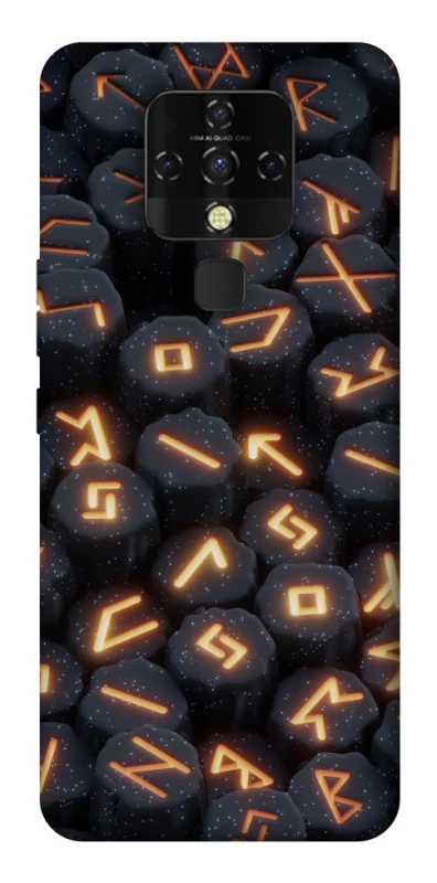Чехол на TECNO Camon 16 SE Огненые руны фото 1 из 1