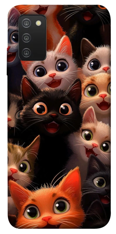 Чохол на Samsung Galaxy A03s happy cats фото 1 з 1