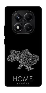 Чехол на Xiaomi Redmi Note 14 Pro 5G Ukraine black map фото 1 из 1