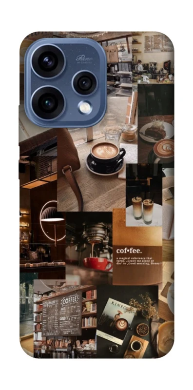 Чохол на Oppo Reno 15 Coffee collage ver.2 фото 2 з 2