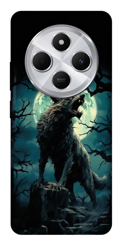 Чохол на Xiaomi Redmi 14C / Poco C75 Вовк під місяцем фото 1 з 1