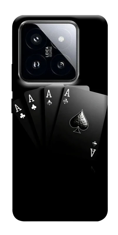 Чохол на Xiaomi 14 Pro Black Cards фото 1 з 1