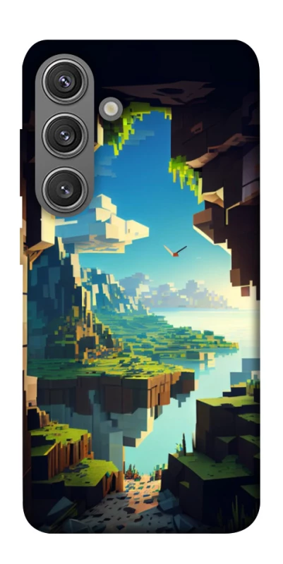 Чохол на Samsung Galaxy S24+ Minecraft sunrise фото 1 з 1