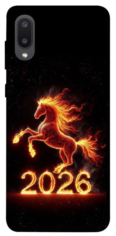 Чохол на Samsung Galaxy A02 Red Fire Horse ver.1 фото 1 з 1