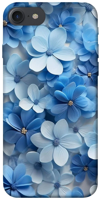 Чехол на Apple iPhone 7 / 8 (4.7") Синие цветы фото 1 из 1