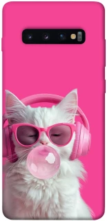 Чехол на Samsung Galaxy S10+ Pink kitty фото 1 Чехол на Samsung Galaxy S10+ Pink kitty фото 1 из 1