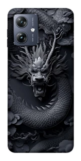 Чохол на Motorola Moto G54 black dragon фото 1 Чохол на Motorola Moto G54 black dragon фото 1 з 1