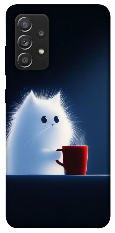 Чохол на Samsung Galaxy A52 4G / A52 5G Чохол кіт з кавою фото 1 з 1