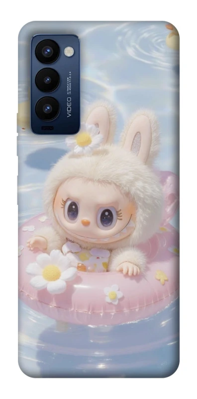 Чехол на TECNO Camon 18 Pro Labubu swimming фото 1 из 1