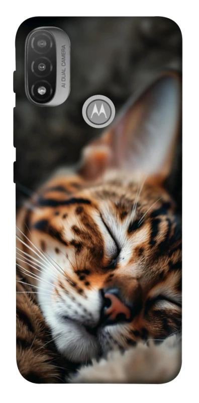 Чохол на Motorola Moto E20 Cat paws фото 1 з 1
