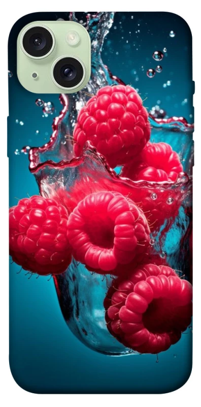 Чохол на Apple iPhone 15 Plus (6.7") Малинка у воді фото 1 з 1