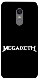 Чохол на Xiaomi Redmi 5 Plus / Redmi Note 5 (Single Camera) Megadeth logo фото 1 з 1