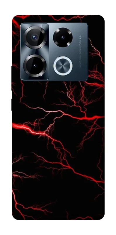 Чехол на Infinix Note 40 Pro 4G Красная молния фото 1 из 1