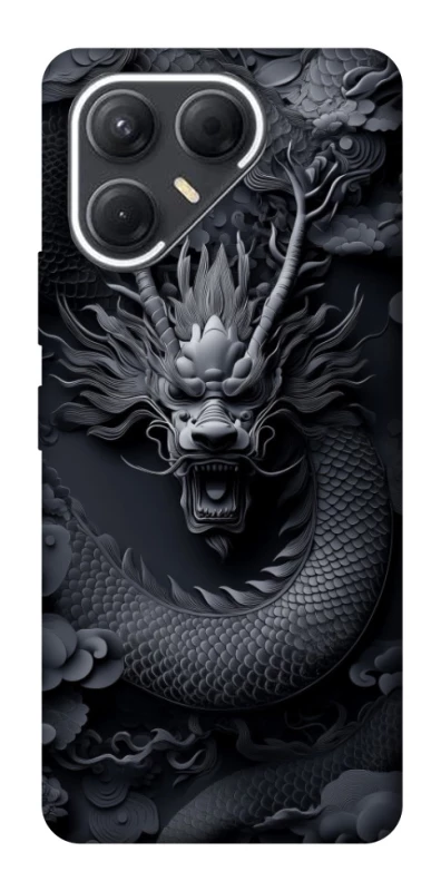 Чехол на TECNO Pova 7 black dragon фото 1 из 1