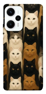 Чехол на Xiaomi Poco F5 / Note 12 Turbo Colorful Cat Collage фото 1 из 1