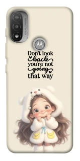 Чехол на Motorola Moto E20 Don't look back фото 1 из 1