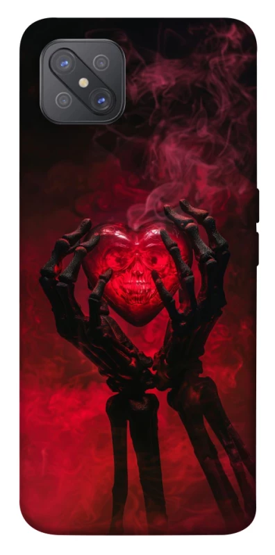 Чохол на Oppo A92s Heart in the hands of a skeleton фото 1 з 1
