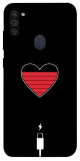 Чехол на Samsung Galaxy M11 Charge your heart фото 1 Чехол на Samsung Galaxy M11 Charge your heart фото 1 из 1