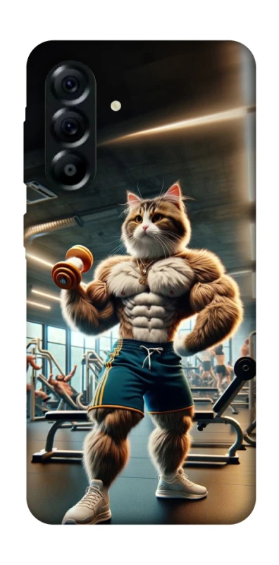 Чехол на Samsung Galaxy A57 5G Качок кот фото 1 из 1