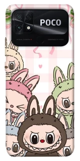 Чохол на Xiaomi Poco C40 All Labubu 2 фото 1 з 1