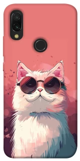 Чохол на Xiaomi Redmi 7 Сat with glasses фото 1 з 1