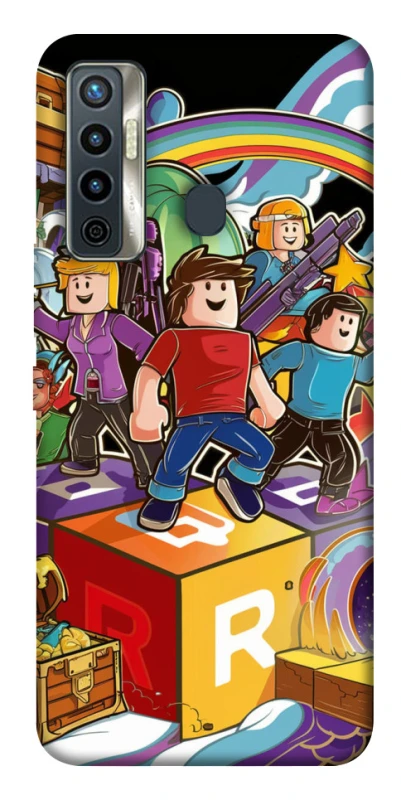 Чехол на TECNO Camon 17 Roblox family фото 1 из 1