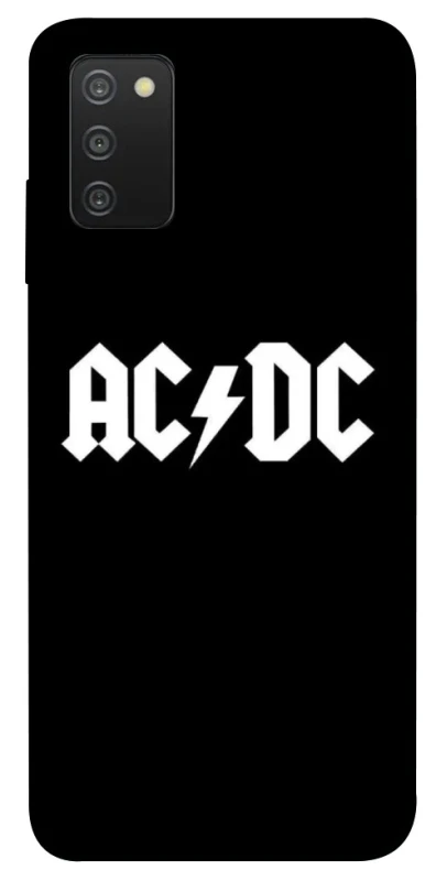 Чохол на Samsung Galaxy A03s AC/DC logo фото 1 Чохол на Samsung Galaxy A03s AC/DC logo фото 1 з 1